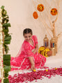 Girls Embroidered Thread Work Ready to Wear Lehenga & Blouse With Dupatta (L-MAGENTAWTBOOTI)