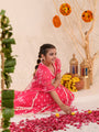 Girls Embroidered Thread Work Ready to Wear Lehenga & Blouse With Dupatta (L-MAGENTAWTBOOTI)