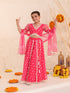 Girls Embroidered Thread Work Ready to Wear Lehenga & Blouse With Dupatta (L-MAGENTAWTBOOTI)