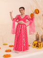 Girls Embroidered Thread Work Ready to Wear Lehenga & Blouse With Dupatta (L-MAGENTAWTBOOTI)