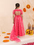 Girls Embroidered Thread Work Ready to Wear Lehenga & Blouse With Dupatta (L-MAGENTAWTBOOTI)