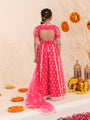 Girls Embroidered Thread Work Ready to Wear Lehenga & Blouse With Dupatta (L-MAGENTAWTBOOTI)