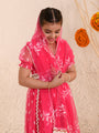 Girls Embroidered Thread Work Ready to Wear Lehenga & Blouse With Dupatta (L-MAGENTAWTBOOTI)