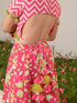 Girls Printed Ready to Wear Lehenga Choli With Dupatta (L-MAGENTAZIGZAG)