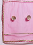 Pspeaches Girls Cotton 3/4th Sleeves Round Neck Gota Pati Embellished Lehenga Choli Set with Dupatta for Girls (L-MAGJAALBOOTA)