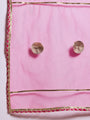 Pspeaches Girls Cotton 3/4th Sleeves Round Neck Gota Pati Embellished Lehenga Choli Set with Dupatta for Girls (L-MAGJAALBOOTA)