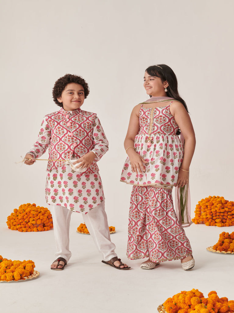 Girls Printed Ready To Wear Lehenga Blouse With Dupatta (L-MGBOOTIJAAL)