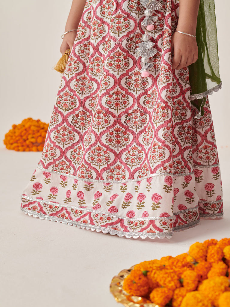 Girls Printed Ready To Wear Lehenga Blouse With Dupatta (L-MGBOOTIJAAL)