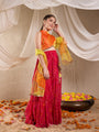 Girls Printed Ready To Wear Lehenga Blouse With Dupatta (L-MGCRINKLEBANDHNI)