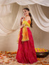 Girls Printed Ready To Wear Lehenga Blouse With Dupatta (L-MGCRINKLEBANDHNI)