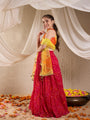 Girls Printed Ready To Wear Lehenga Blouse With Dupatta (L-MGCRINKLEBANDHNI)
