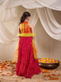 Girls Printed Ready To Wear Lehenga Blouse With Dupatta (L-MGCRINKLEBANDHNI)