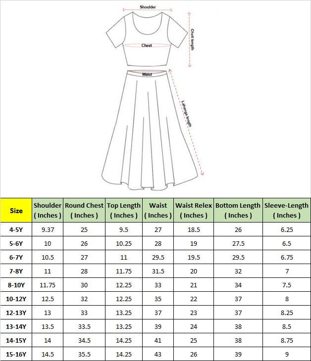 Pspeaches Girls Magenta Floral Print Taffeta Panelled Lehenga & Choli With Dupatta ( Sku-L-Mgorganzapanel )