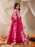Girls Printed Ready To Wear Lehenga Blouse With Dupatta (L-MGORGANZAPANEL)