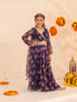 Girls Printed Ready to Wear Lehenga & Blouse With Dupatta (L-NAVYMULTI)