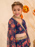 Girls Printed Ready to Wear Lehenga & Blouse With Dupatta (L-NAVYMULTI)