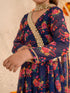 Girls Printed Ready to Wear Lehenga & Blouse With Dupatta (L-NAVYMULTI)