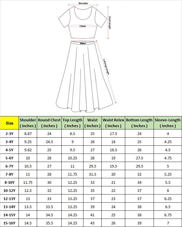 Pspeaches Girls Off white & Pink foil Printed Cotton Flared Lehenga & Blouse with dupatta ( SKU-L-Offwhitepinkbooti )