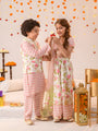 Girls Printed Ready to Wear Lehenga & Blouse With Dupatta (L-OFFWHITEPINKBOOTI)
