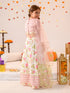 Girls Printed Ready to Wear Lehenga & Blouse With Dupatta (L-OFFWHITEPINKBOOTI)