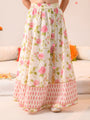 Girls Printed Ready to Wear Lehenga & Blouse With Dupatta (L-OFFWHITEPINKBOOTI)