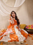 Girls Printed Ready To Wear Lehenga & Blouse With Dupatta (L-ORANGEBROCADE)