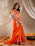 Girls Printed Ready To Wear Lehenga Blouse With Dupatta (L-ORANGEFLORAL)