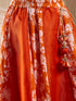 Girls Printed Ready To Wear Lehenga Blouse With Dupatta (L-ORANGEFLORAL)