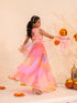 Girls Embellished Thread Work Ready to Wear Lehenga & Blouse With Dupatta (L-ORGANZAMULTI)