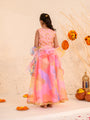 Girls Embellished Thread Work Ready to Wear Lehenga & Blouse With Dupatta (L-ORGANZAMULTI)