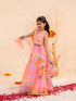 Girls Embellished Thread Work Ready to Wear Lehenga & Blouse With Dupatta (L-ORGANZAMULTI)