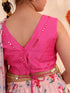 Girls Printed Ready to Wear Lehenga Choli (L-PEACHROSE)