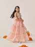 Girls Printed Ready To Wear Lehenga Blouse With Dupatta (L-PEACHSHIMMARI)