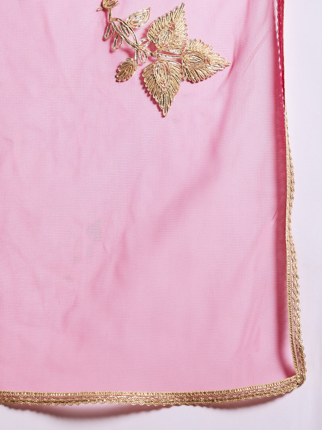 Pspeaches Girls Embroidered Ready To Wear Lehenga & Blouse With Dupatta (L-PURPLEBROCADE)