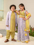 Girls Printed Ready to Wear Lehenga Choli With Dupatta (L-PURPLEJAAL)