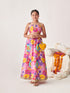 Girls Printed Ready To Wear Lehenga (L-PURPLEMULTIDUPION)