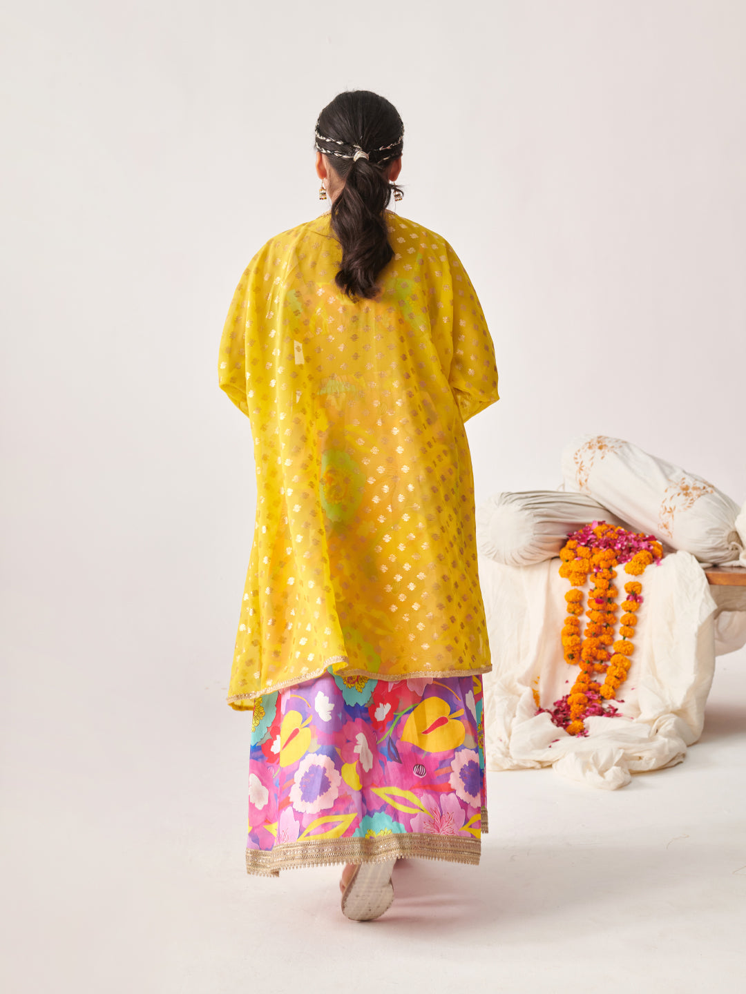 Girls Printed Ready To Wear Lehenga (L-PURPLEMULTIDUPION)