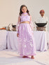 Girls Printed Ready To Wear Lehenga & Blouse With Dupatta (L-PURPLENETEMB)