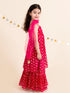 Girls Magenta & Gold-Toned Embellished Sequinned Ready to Wear Lehenga Choli (L-Raniseq)