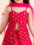 Girls Magenta & Gold-Toned Embellished Sequinned Ready to Wear Lehenga Choli (L-Raniseq)