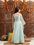 Pspeaches Girls Embroidered Ready to Wear Lehenga With Blouse & Dupatta (L-SEQUENCEBLUE)