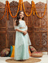 Pspeaches Girls Embroidered Ready to Wear Lehenga With Blouse & Dupatta (L-SEQUENCEBLUE)