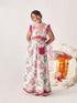 Girls Printed Ready To Wear Lehenga Blouse With Dupatta (L-WINECROSHIALACE)