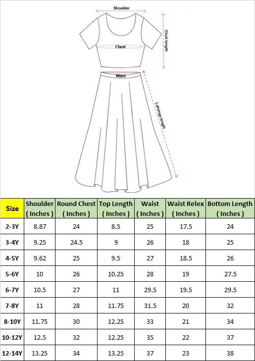 Pspeaches Girls Yellow & Pink Floral Printed Taffeta Lehenga & Choli With Dupatta (Sku-L-Yellowfloralggt )