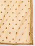 Pspeaches Girls Silk Blend Sleeveless V Neck Neck Gota Pati Embellished Lehenga Choli Set with Dupatta for Girls (L-YELLOWMUKAISHWORK)
