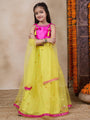 Girls Ready To Wear Lehenga Blouse With Dupatta (L-YELLOWTIKLI)