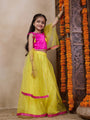 Girls Ready To Wear Lehenga Blouse With Dupatta (L-YELLOWTIKLI)