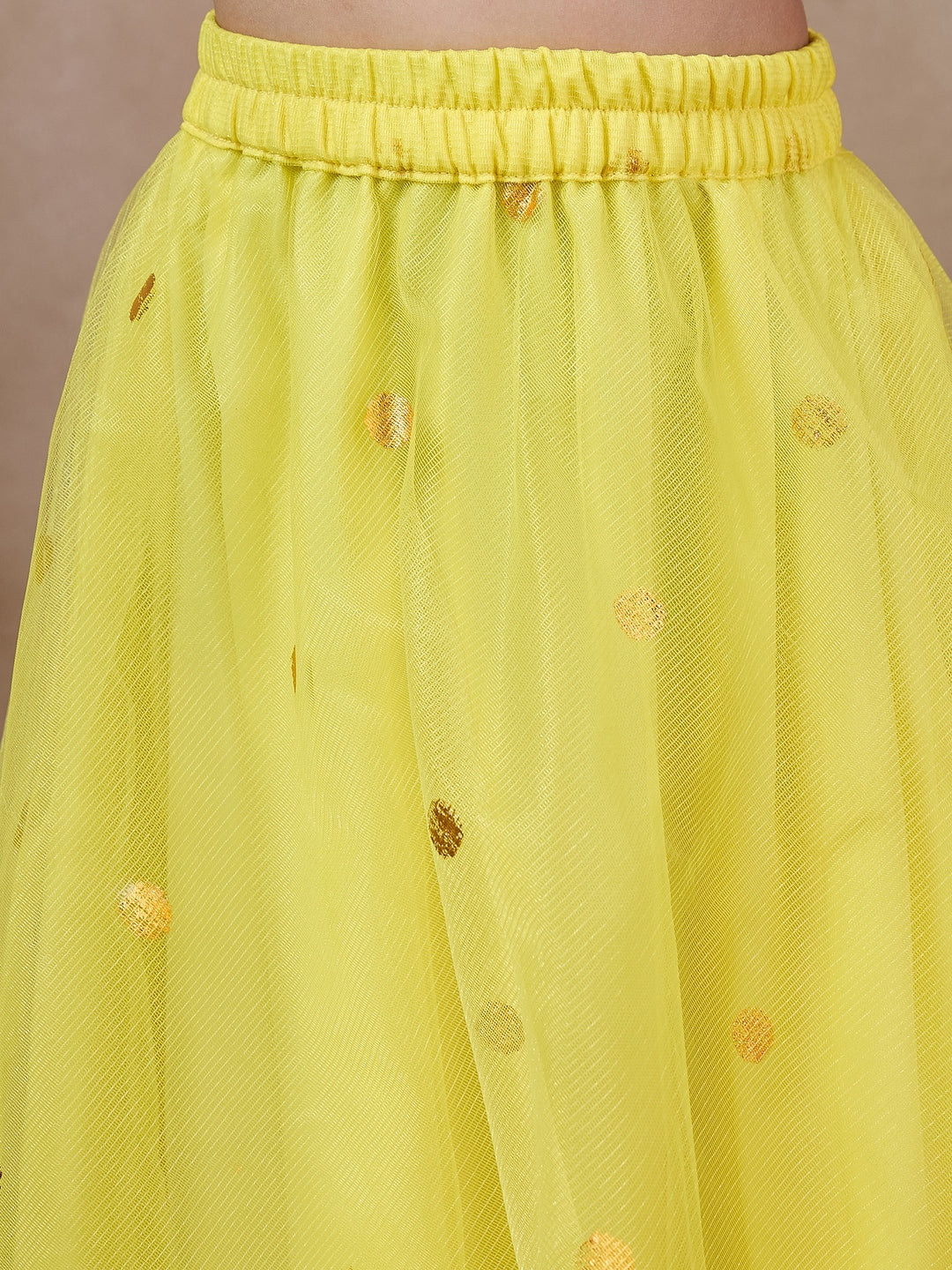 Girls Ready To Wear Lehenga Blouse With Dupatta (L-YELLOWTIKLI)