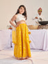 Girls Printed Ready To Wear Lehenga & Blouse With Dupatta (L-YELLOWZARIBROCADE)