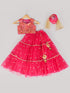 Pspeaches 3-Piece Coral Emb Lehenga, Choli And Dupatta (L25006904)